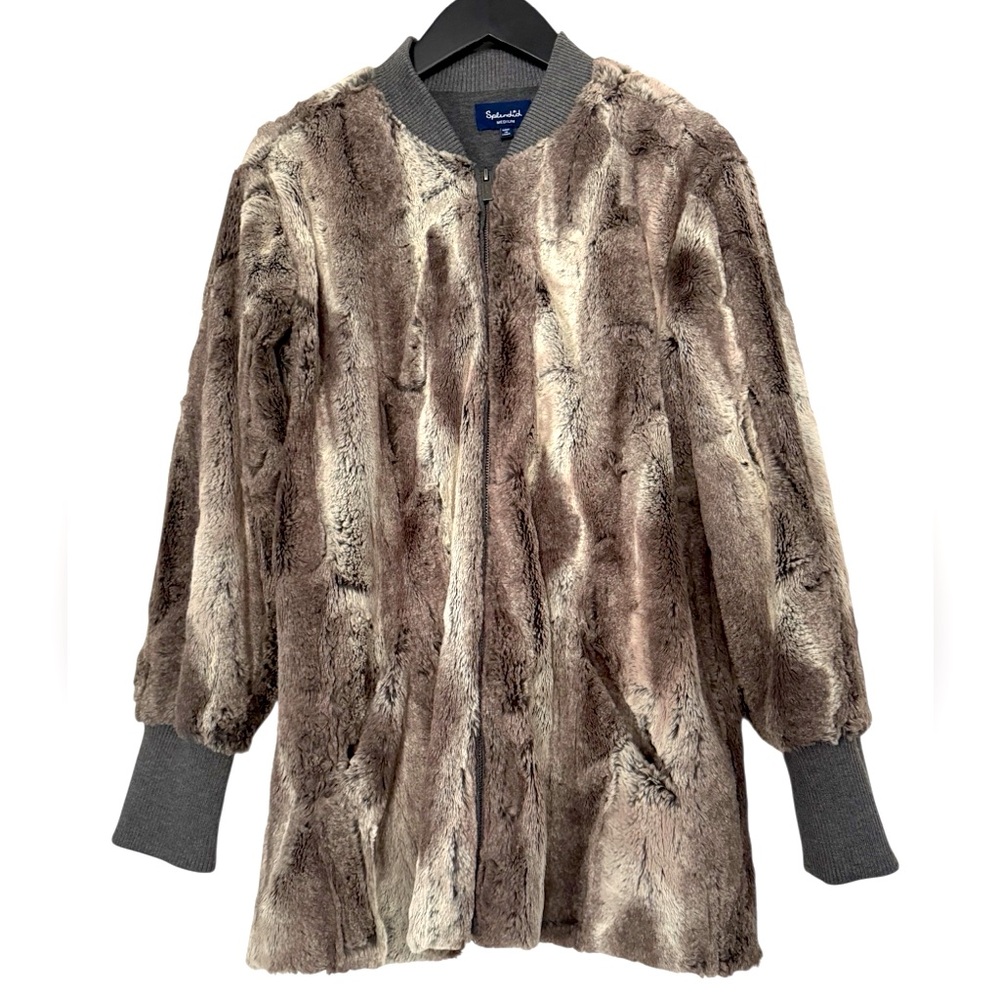 SPLENDID Gramercy Faux Fur Jacket in Mink Gray
Size Medium